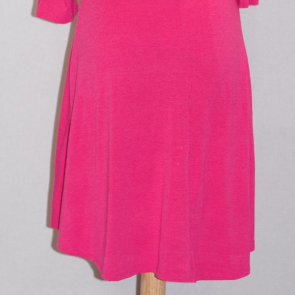 Pink Cotton Long Sleeve Dress - Picture 9 of 12